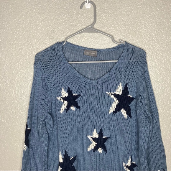 Wooden Ships Star Print Pullover Sweater - Picture 3 of 7